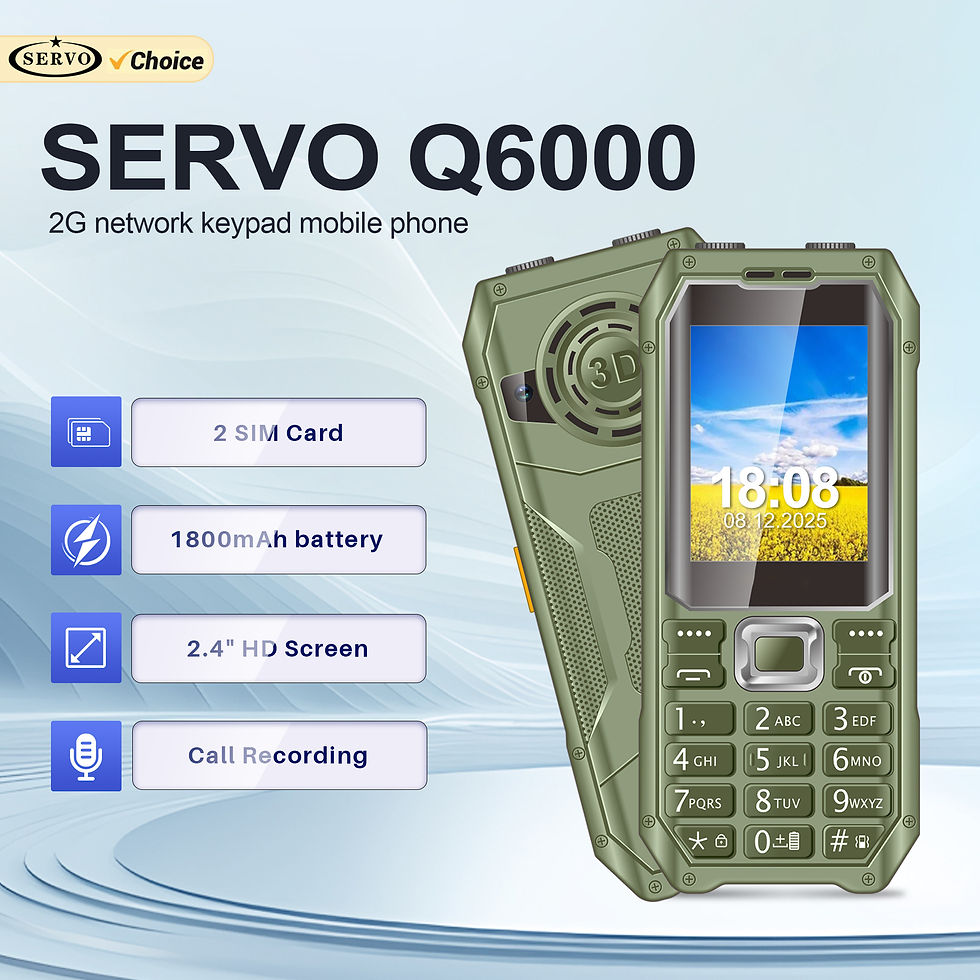 SERVO Q6000 Mobile Phone Dual SIM Standby Speed Dial Call Recording FM radio Dua