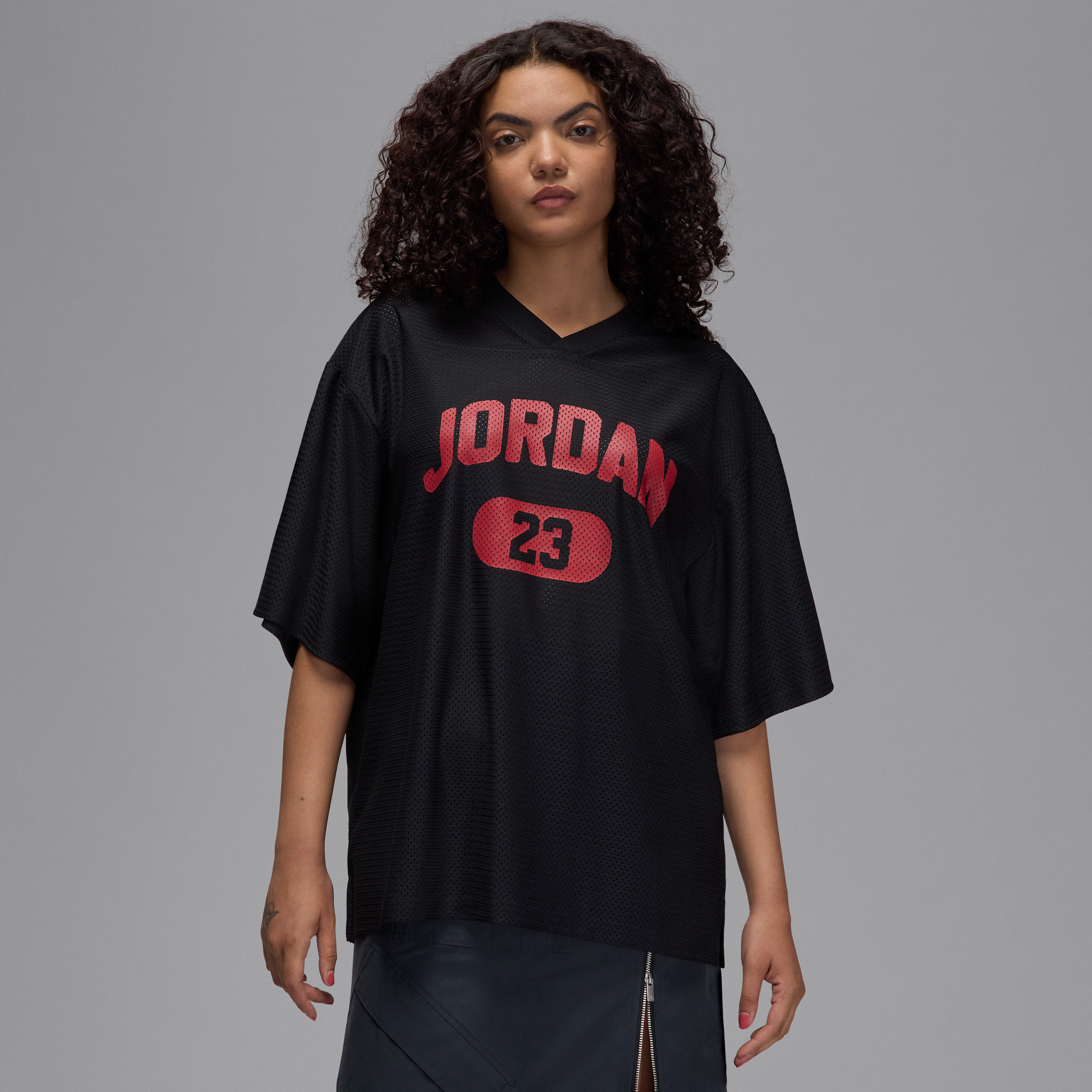 Jersey de malla para mujer Jordan Brooklyn - Negro