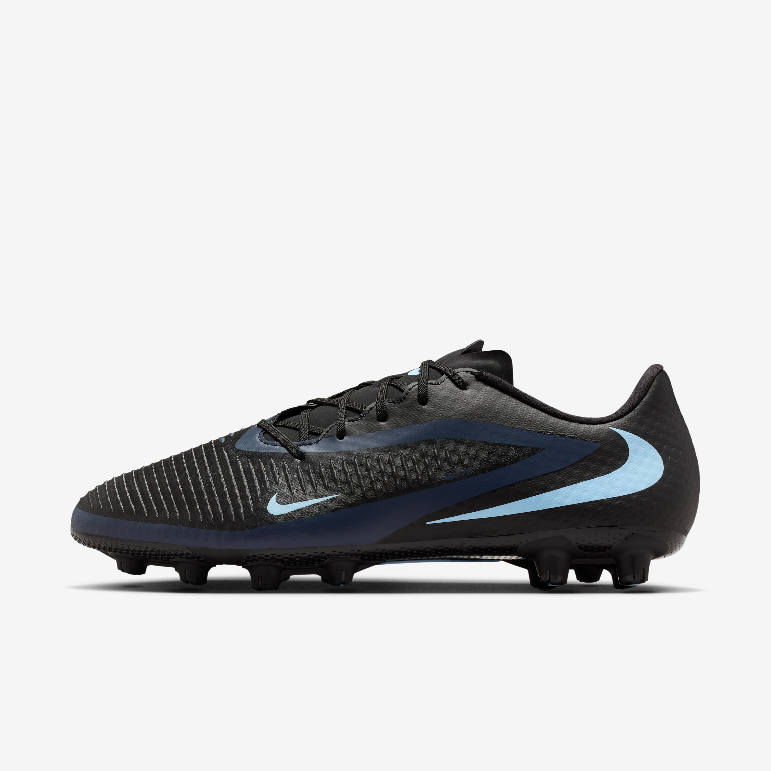 Tacos de fútbol para terreno duro Nike Phantom 6 Low Academy - Negro