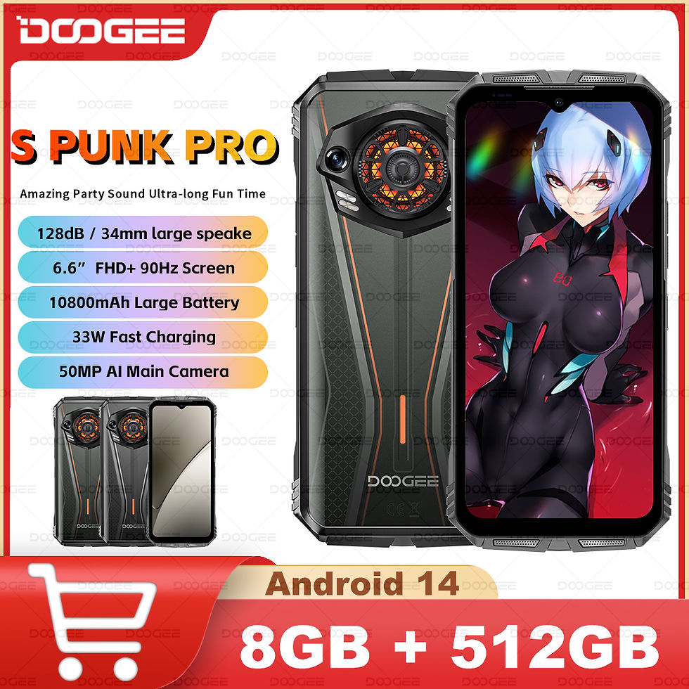 DOOGEE S Punk Pro Rugged Phone LED Light Effect 8GB RAM 512GB ROM 6.6†FHD+ 90