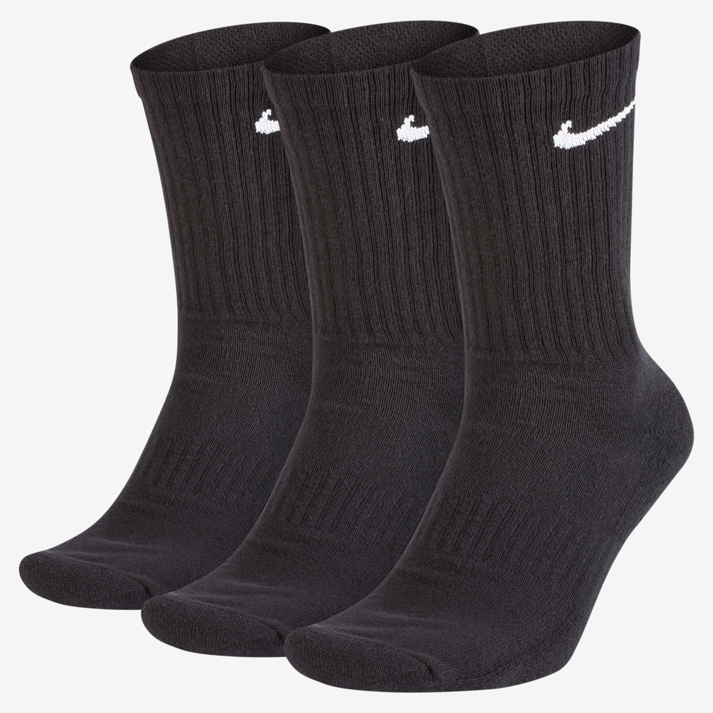 Calcetas de entrenamiento (3 pares) Nike Everyday Cushioned - Negro