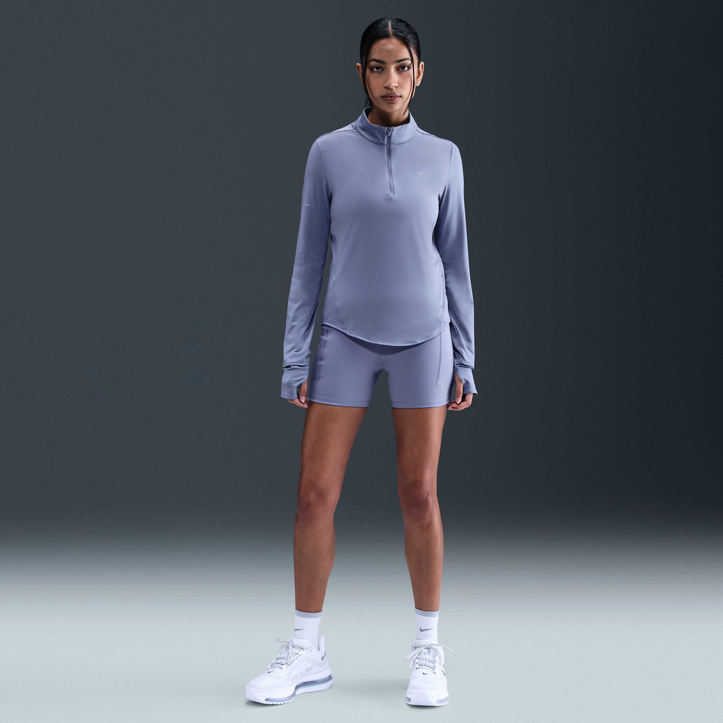 Shorts de correr ajustados de tiro alto de 10 cm con bolsillos para mujer Nike S