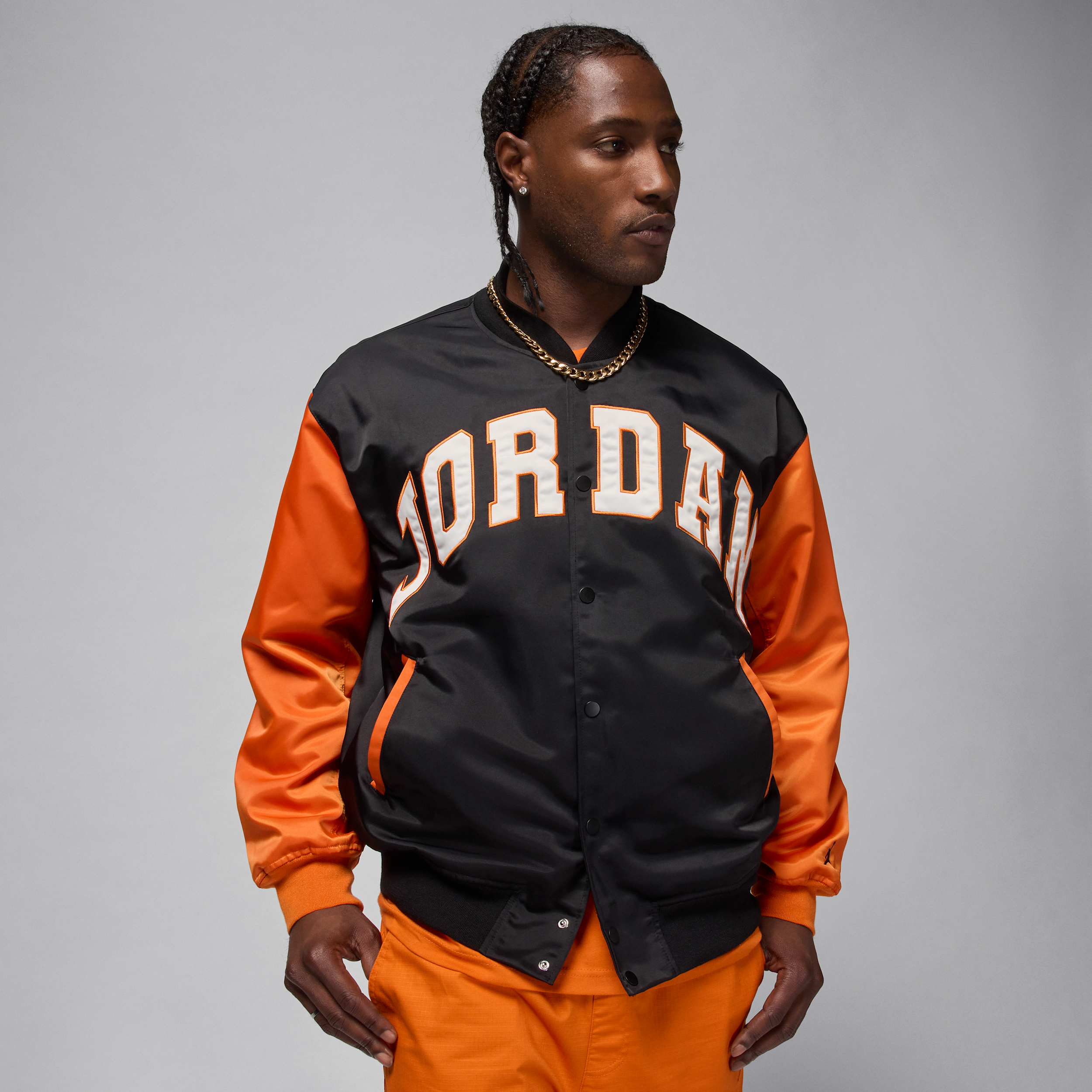 Chamarra universitaria para hombre Jordan Brooklyn - Negro
