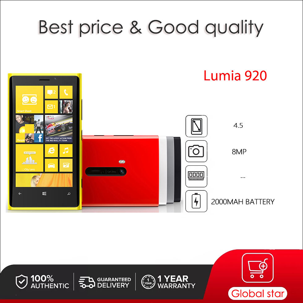 Original Unlocked Lumia 920 8MP Camera Bluetooth NFC WLAN Mobile Phone Russian A