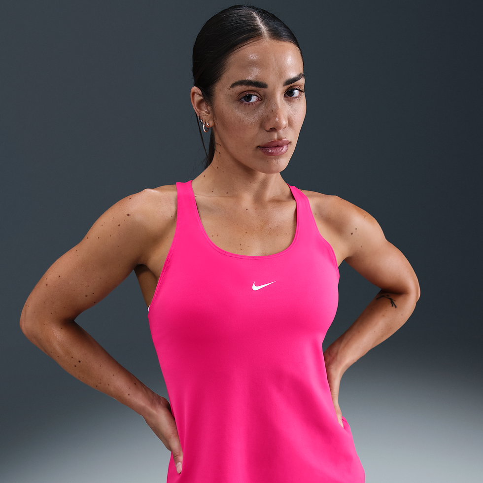 Camiseta de tirantes Dri-FIT para mujer Nike Pro - Rosa - 50% Poliéster reciclad