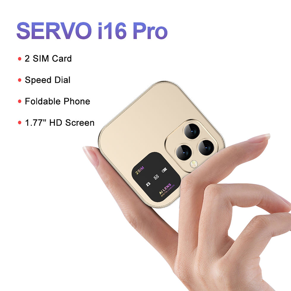 SERVO i16 Pro Mini Fold Mobile Phone Dual SIM Card FM Radio Vibration Magic Voic