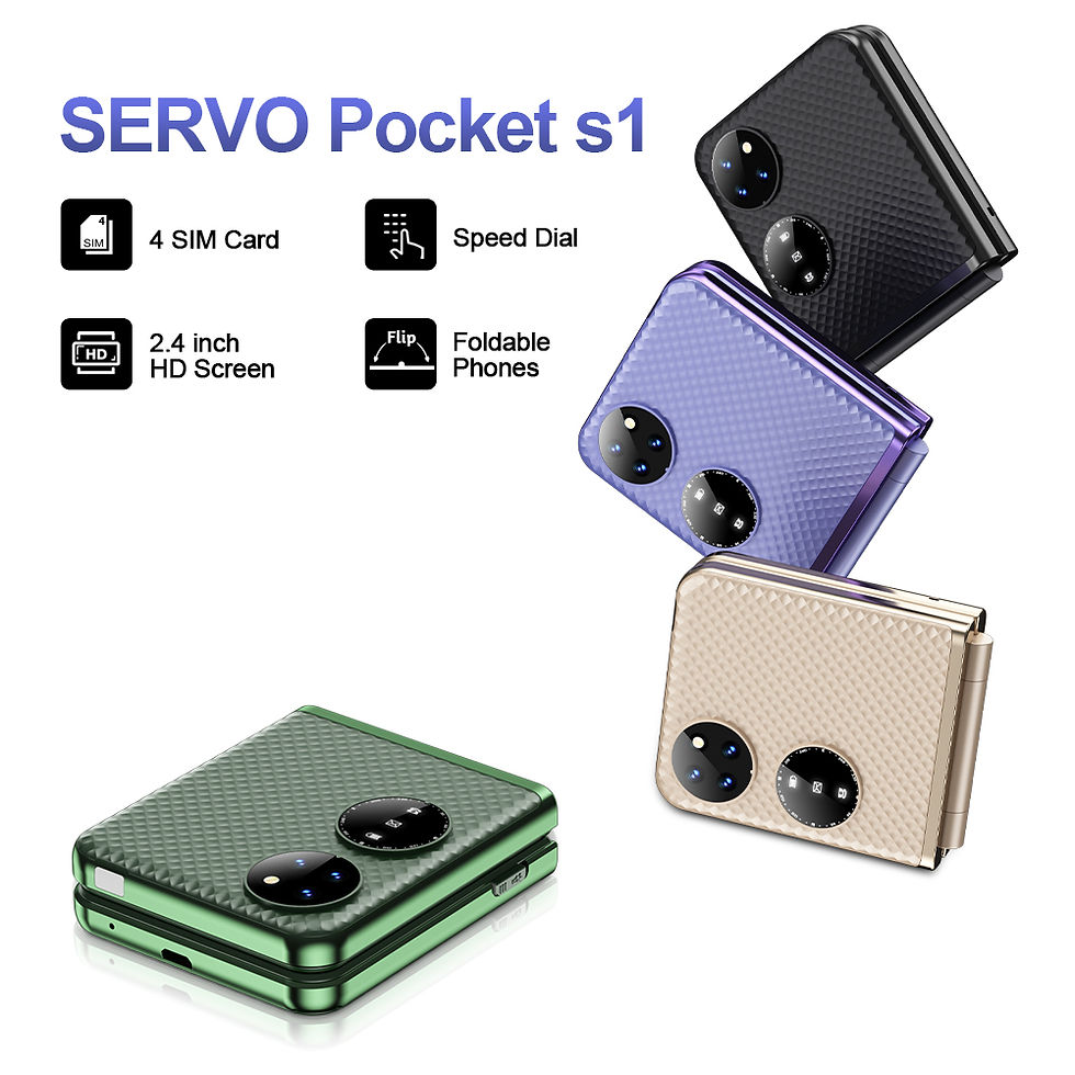 SERVO Pocket S1 Four SIM Card Flip Mobile Phone Speed Dial Magic Voice Flashligh