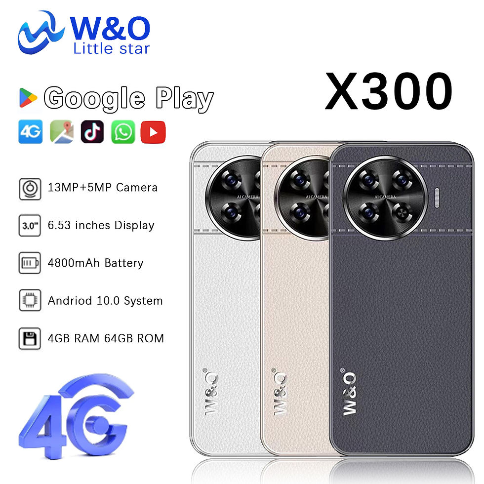 W&O X300 Ultra-thin 4G Smartphone Android 4GB+64GB Mobile Phones 6.53 Inch Dual