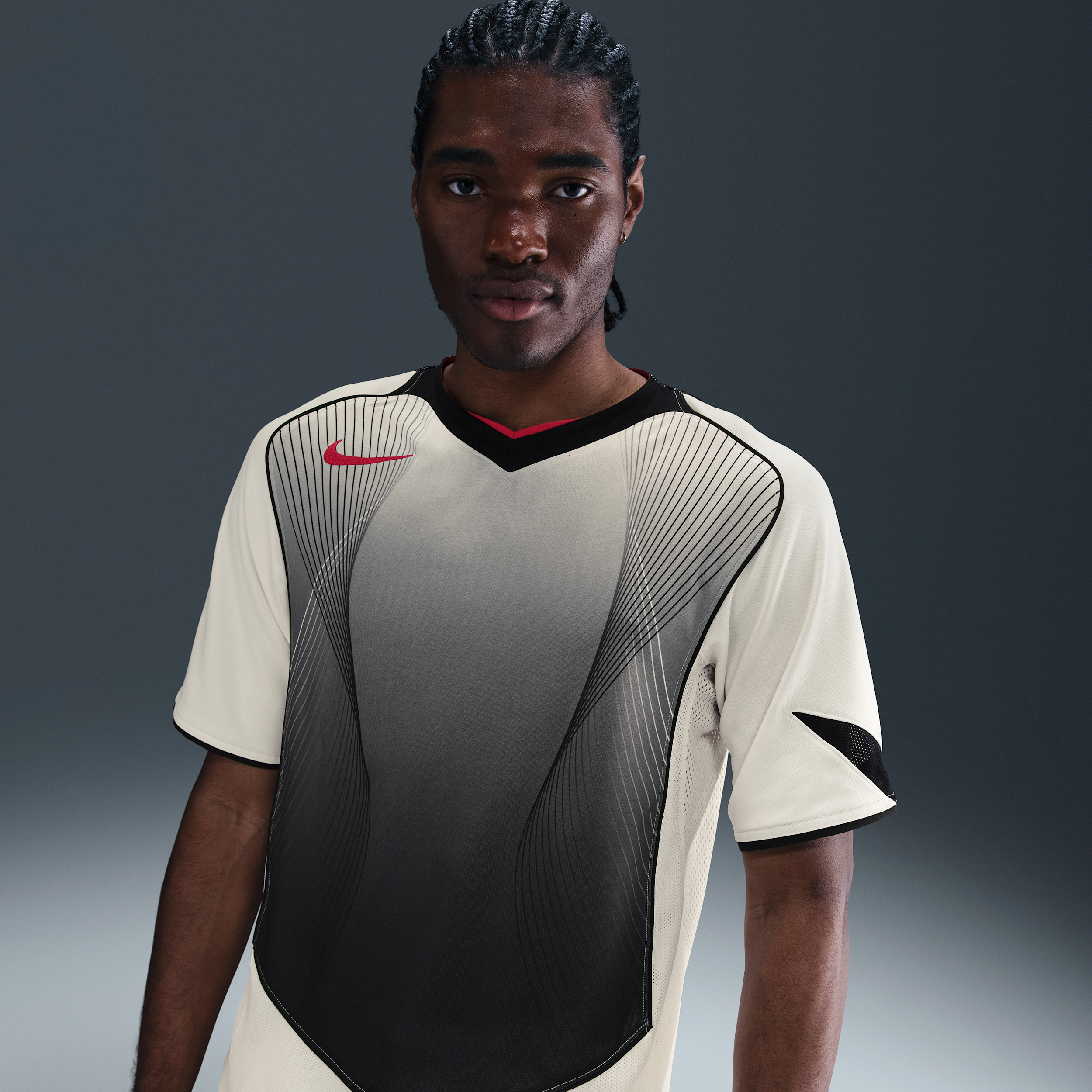 Jersey de fútbol de manga corta Dri-FIT para hombre Nike Total 90 - Blanco - 50%