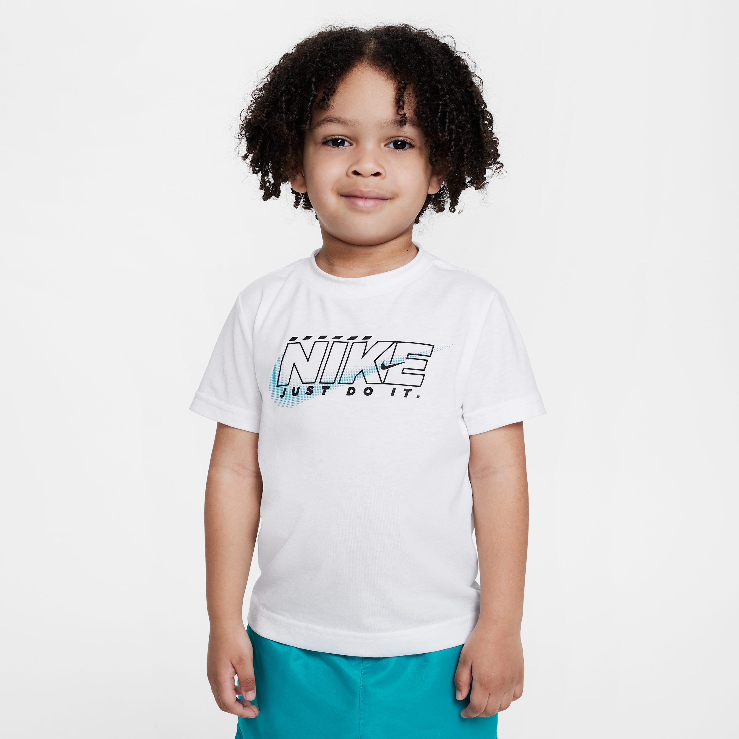 Playera Rush Nation infantil Nike - Blanco