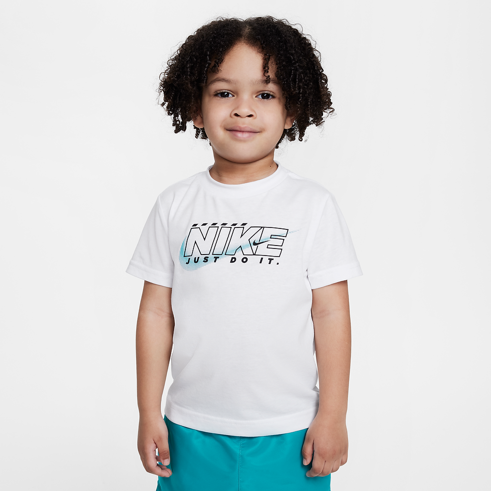Playera Rush Nation infantil Nike - Blanco