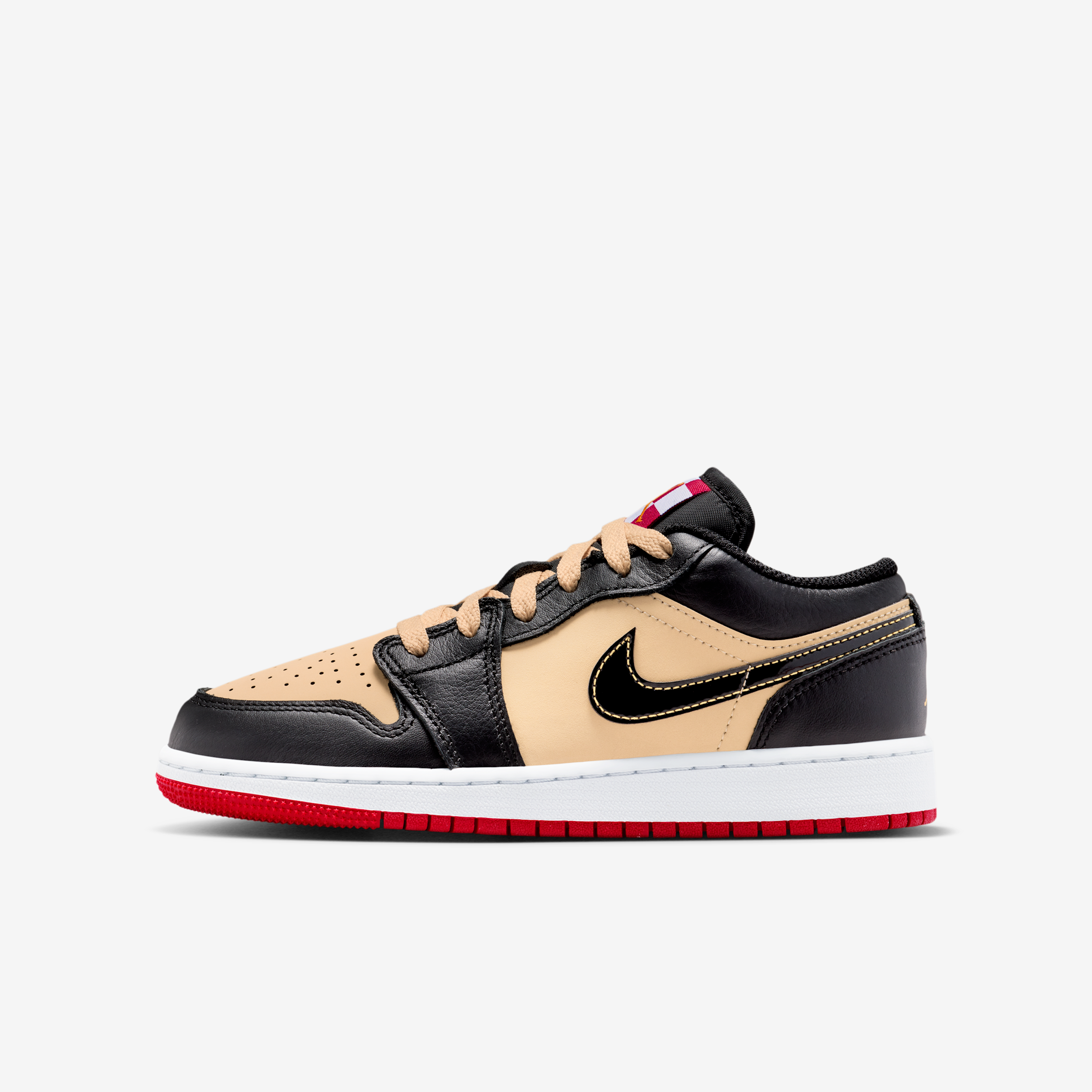 Air Jordan 1 Low SE Tenis para niños grandes - Marrón