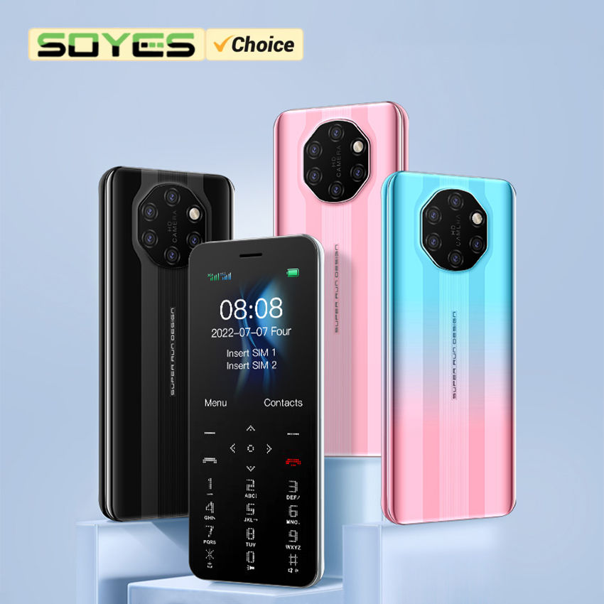 SOYES S10W Mini GSM Cellphone 1.77" Display 1000mAh Dual SIM Card With Rear Came