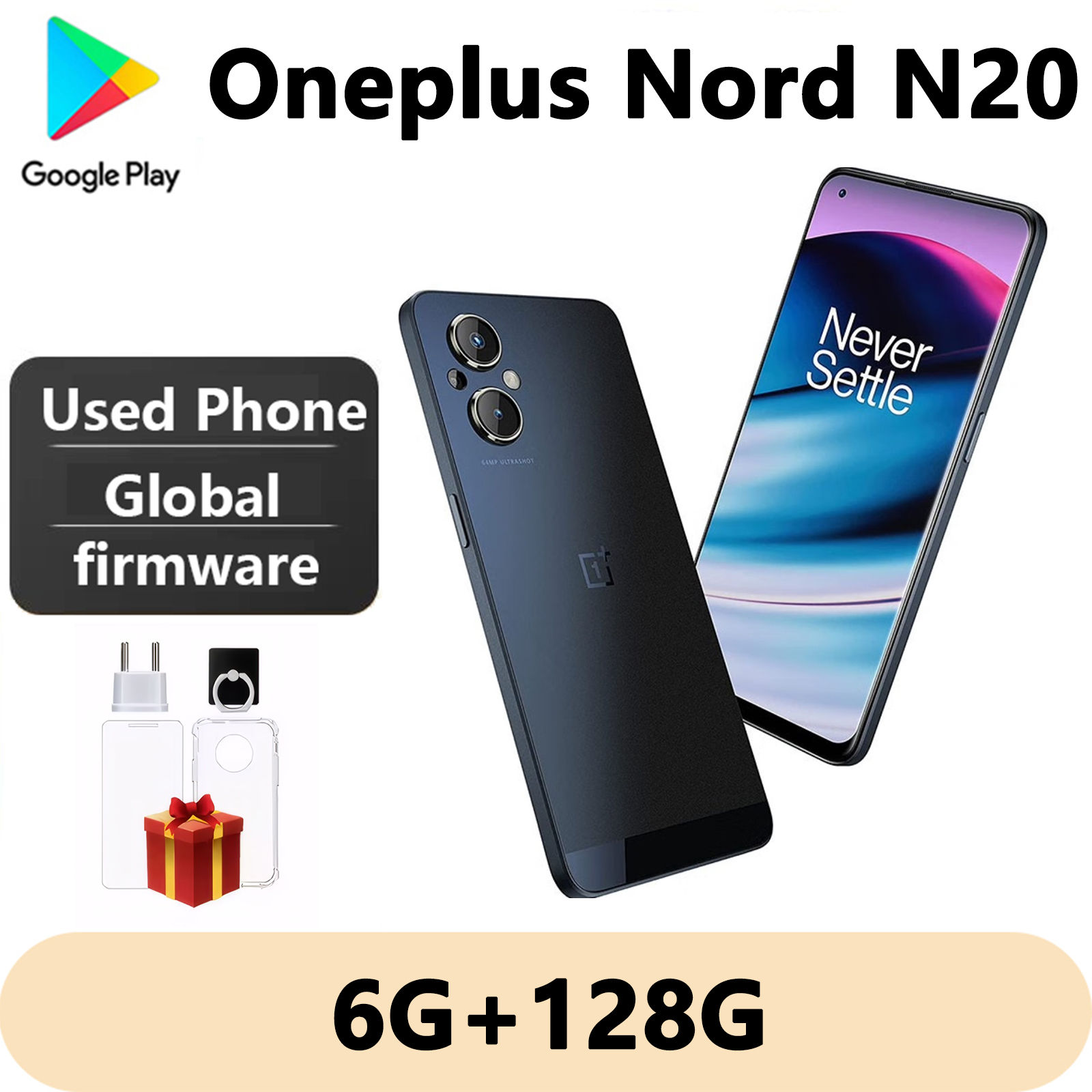OPPO Oneplus Nord N20 5G 6G 128G SmartPhone CPU Qualcomm Snapdragon 695 Battery