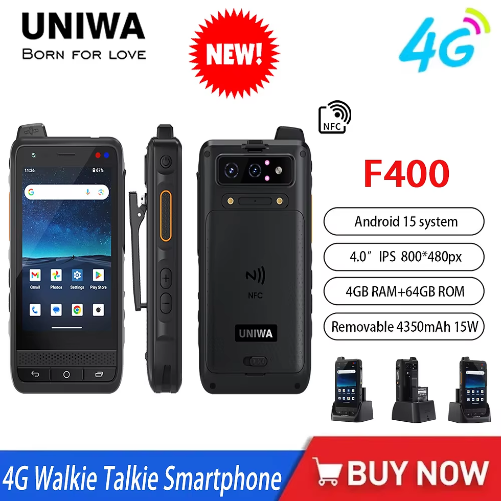 NEW Global Edition UNIWA F400 4G Zello Walkie Talkie Smartphone 4" Android15 5.0
