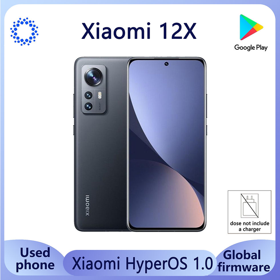 Xiaomi 12X 5G smartphone hyperOS 1.0 Global firmware 67W Snapdragon 870 full scr