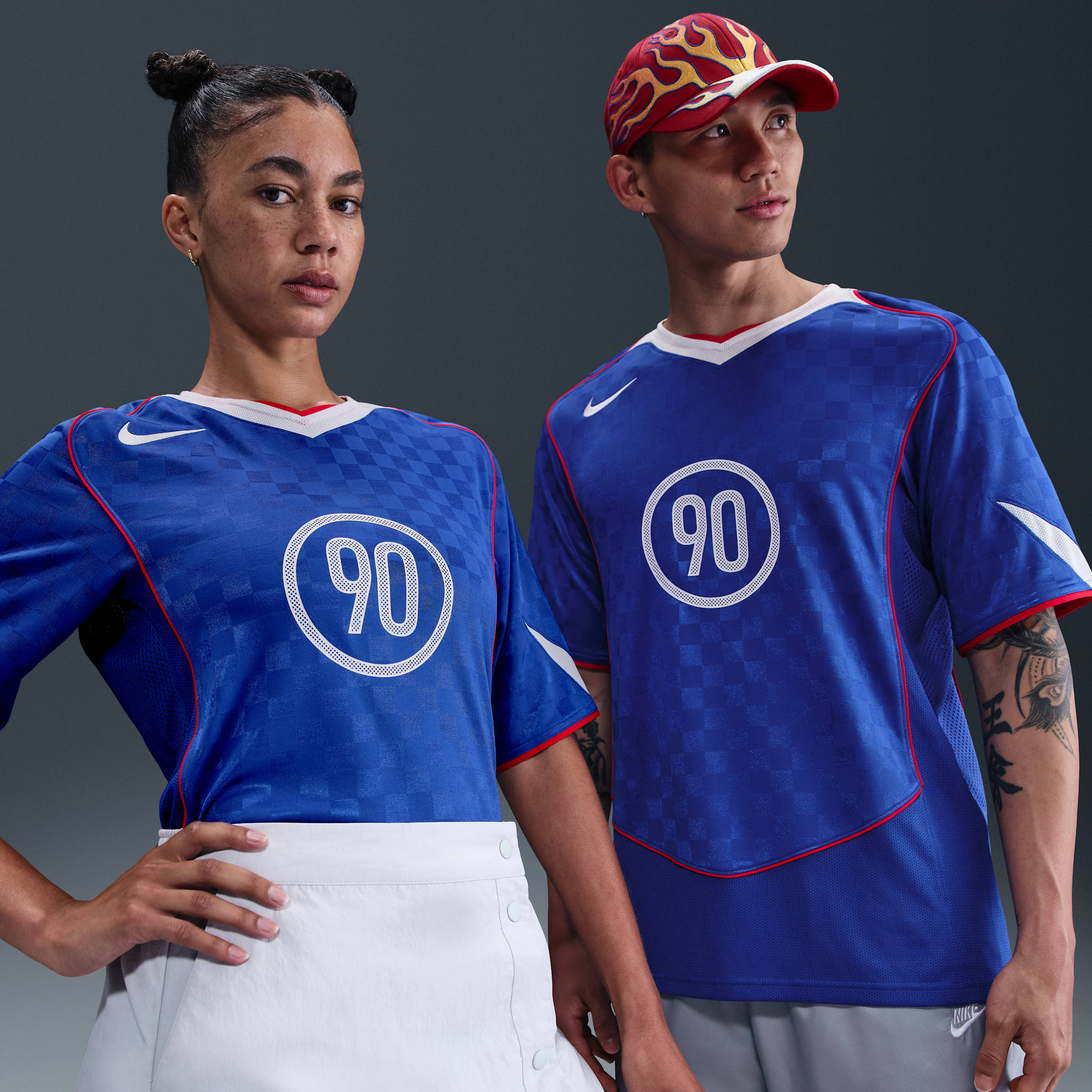 Jersey de fútbol Dri-FIT para hombre Nike Total 90 - Azul - 50% Poliéster recicl