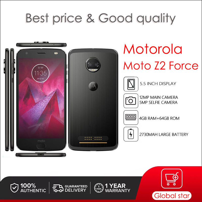 Motorola Moto Z2 Force XT1789 Refurbished Original Unlocked Phone 4GB RAM 64GB R