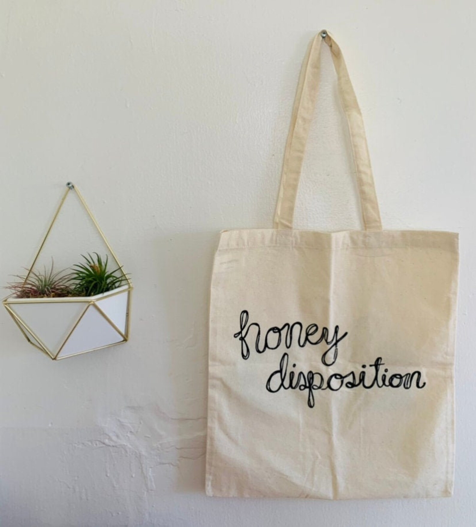 Honey Disposition Reusable Canvas Tote Bag