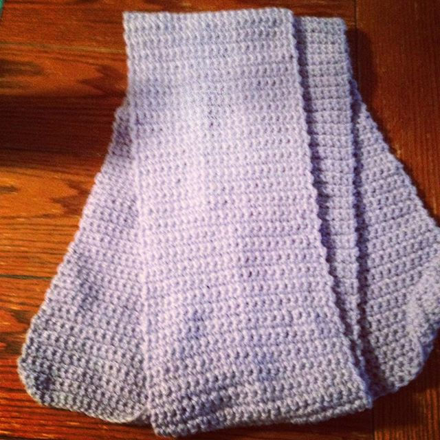 I finished another scarf. Check out #knittingandcrochetingforcharity  FB page click the link in the 