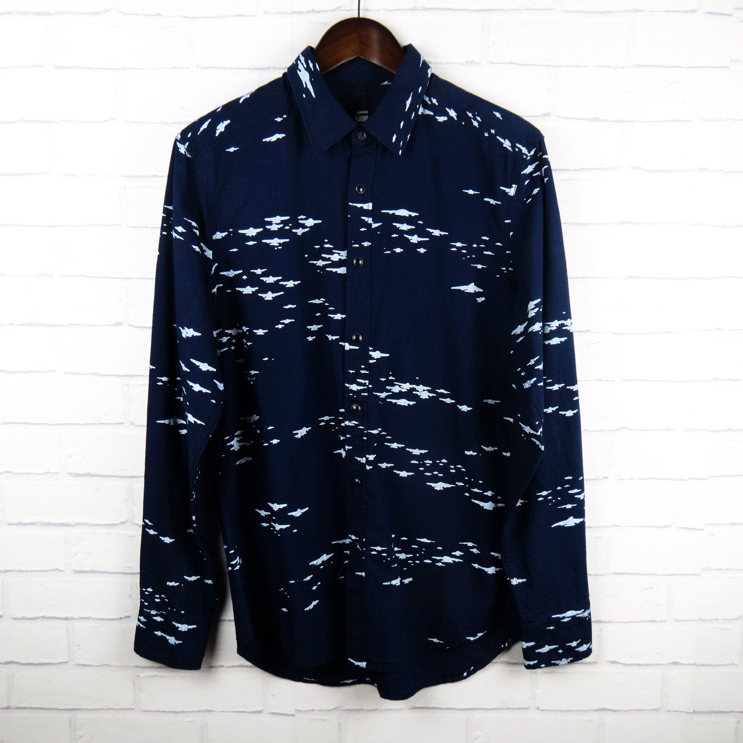 G-Star Raw Navy Pattern Shirt