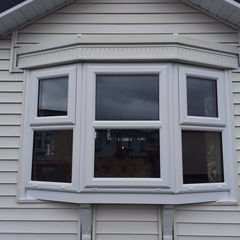 Double-glazed PVC bay window fitted in Neath