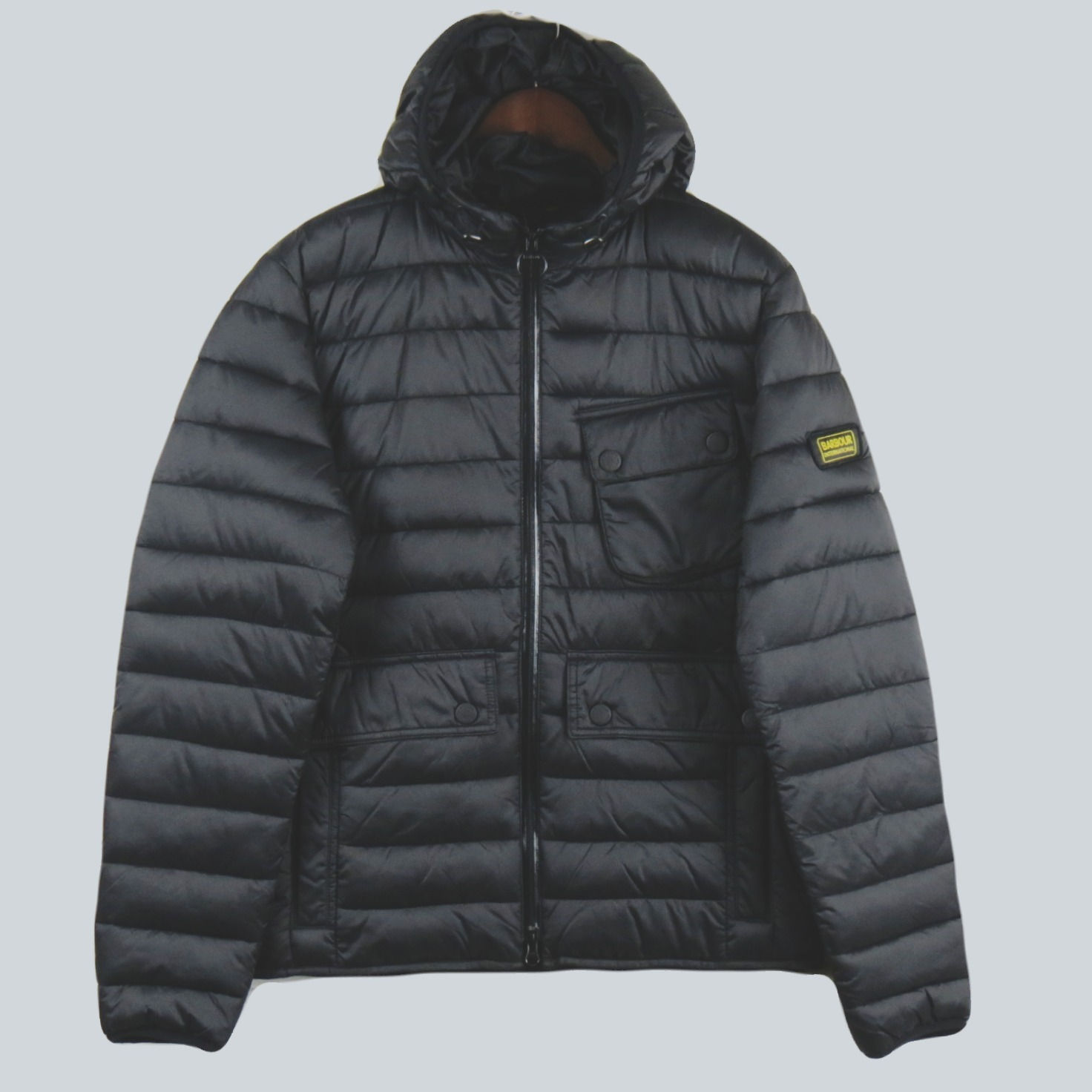 Barbour Black Ouston Puffa Jacket