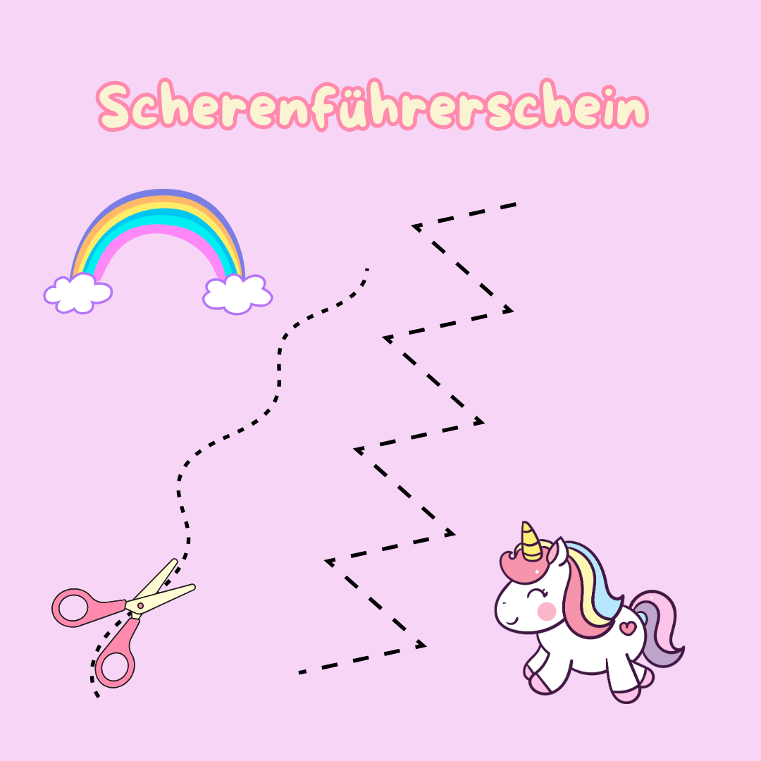 Scherenführerschein Einhorn