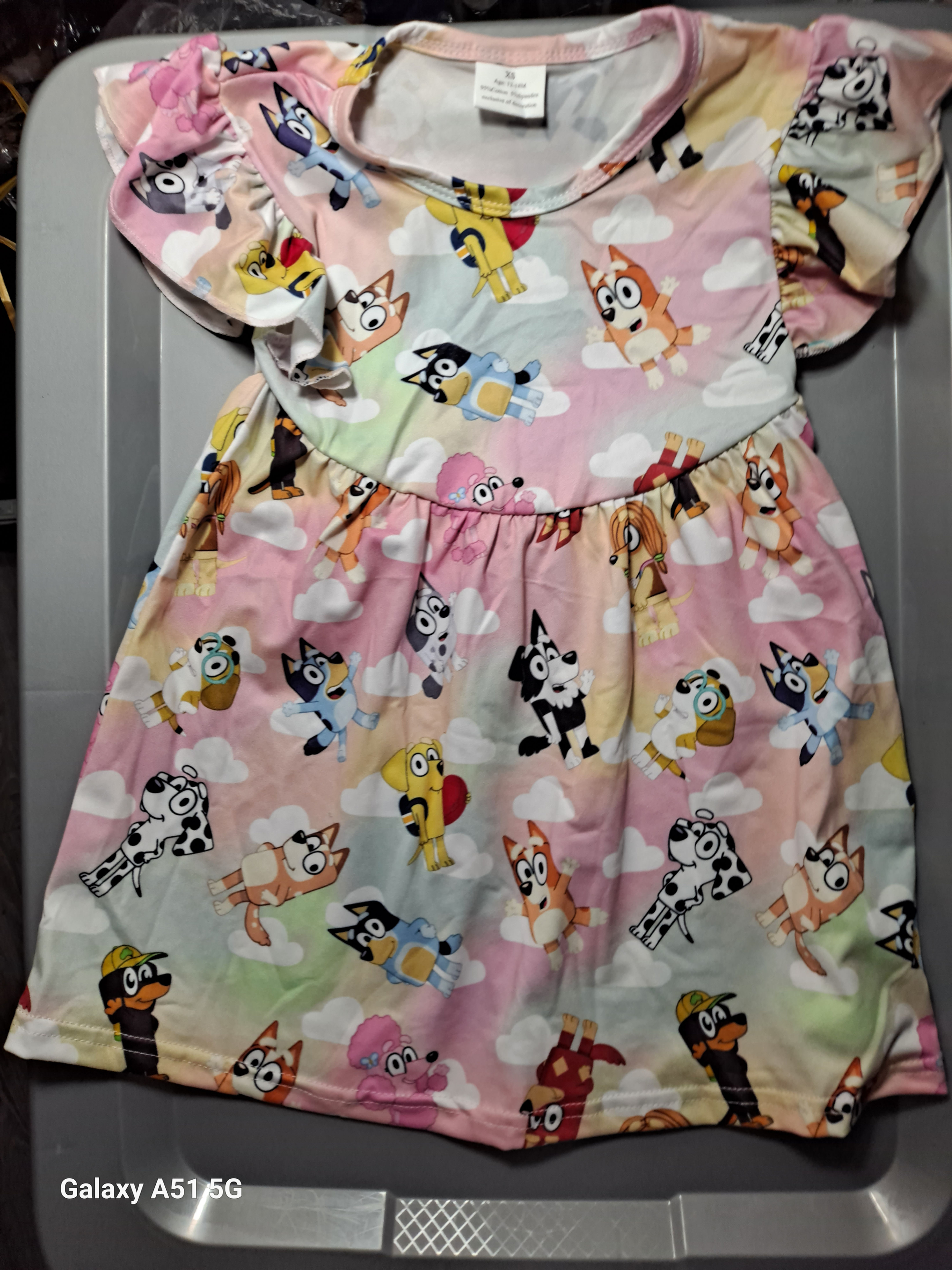 Bluey yellow PEARL dress with friends