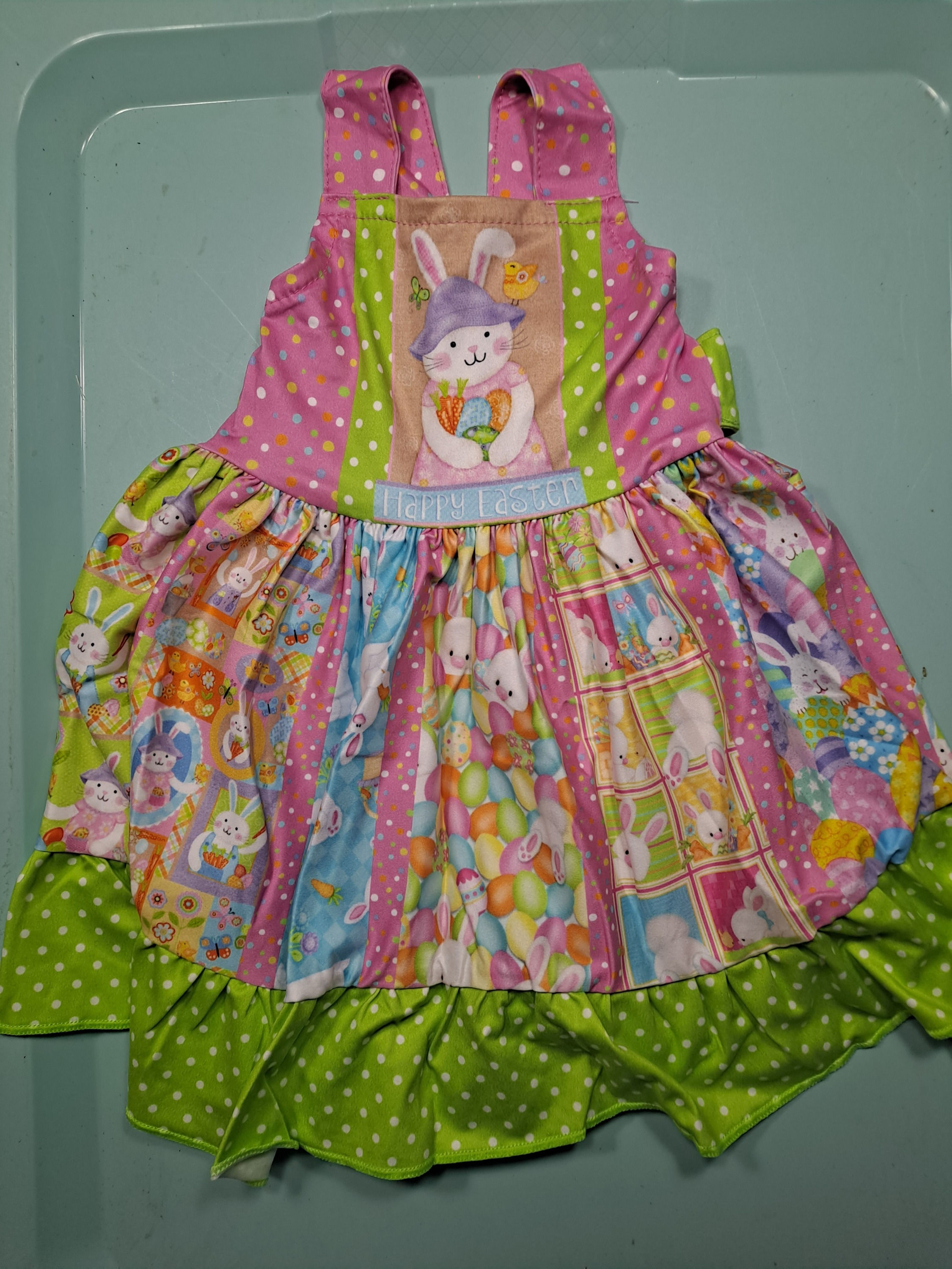 Bunny neon twirl dress
