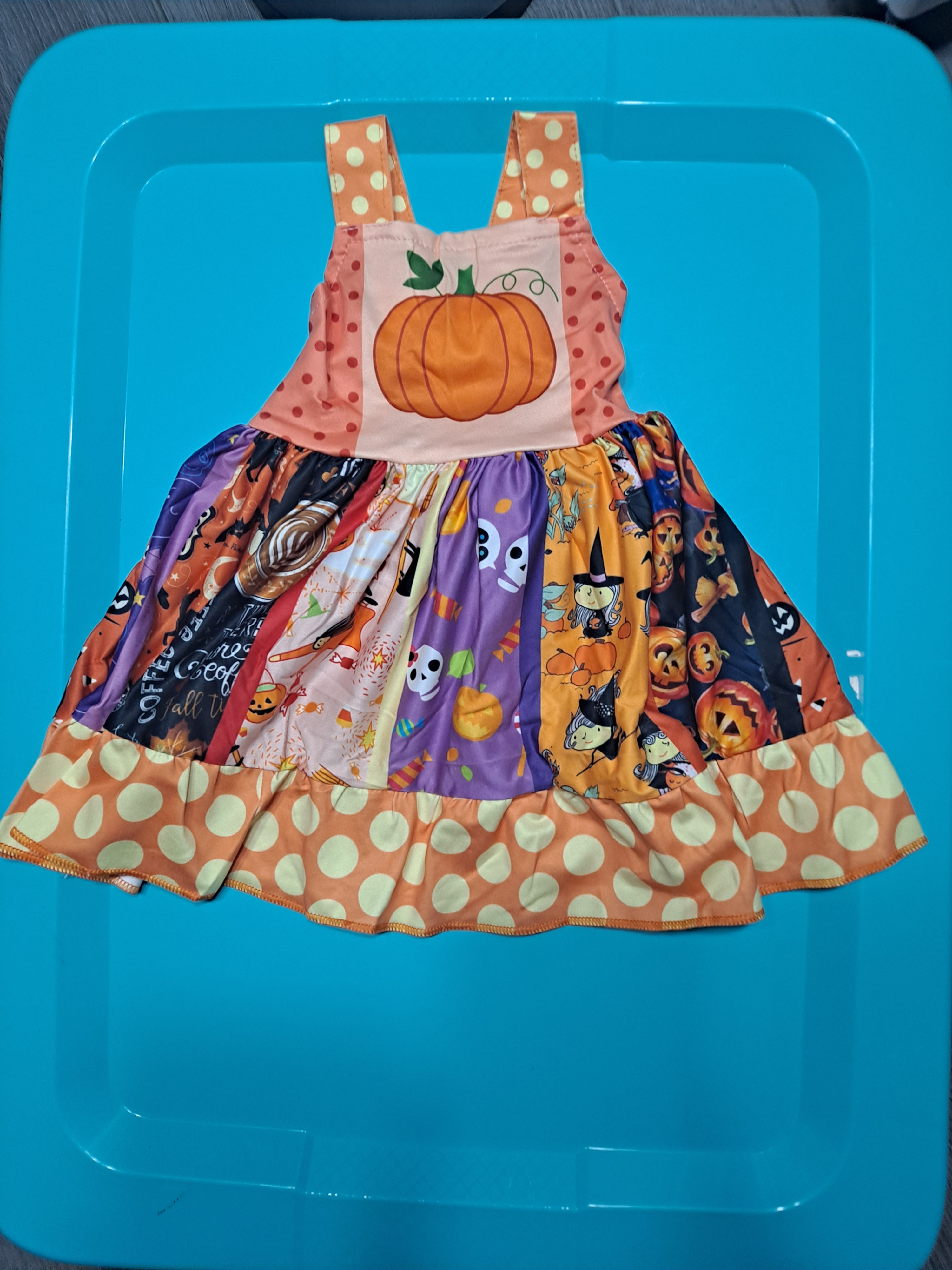 Pumpkin twirl dress