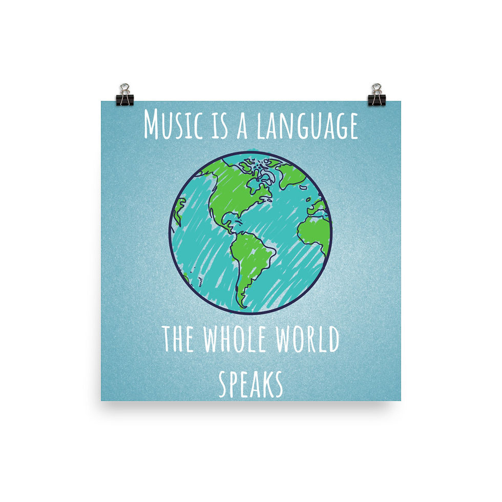 Thumbnail: Music is a Language Poster