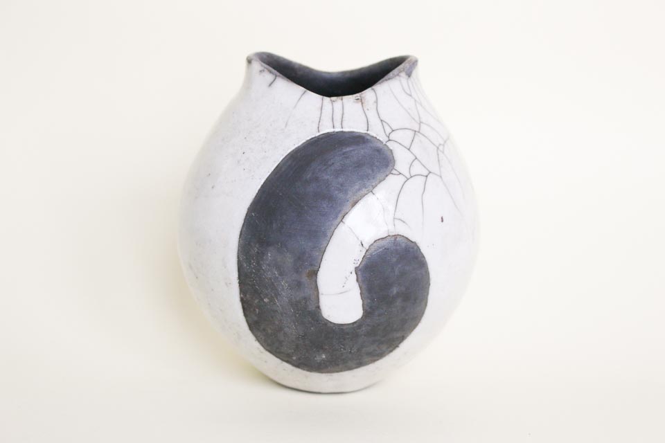Raku vase