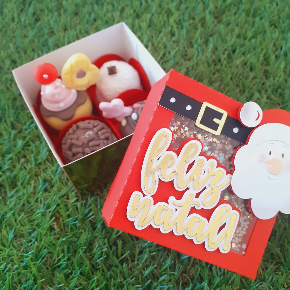 Miniatura: Caixa Shaker 4 doces - Papai Noel