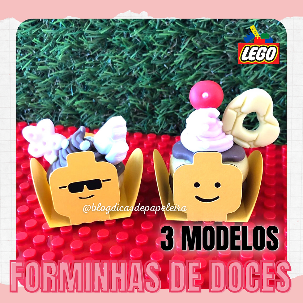 Miniatura: Forminhas de Doces - Tema Lego _ Camadas