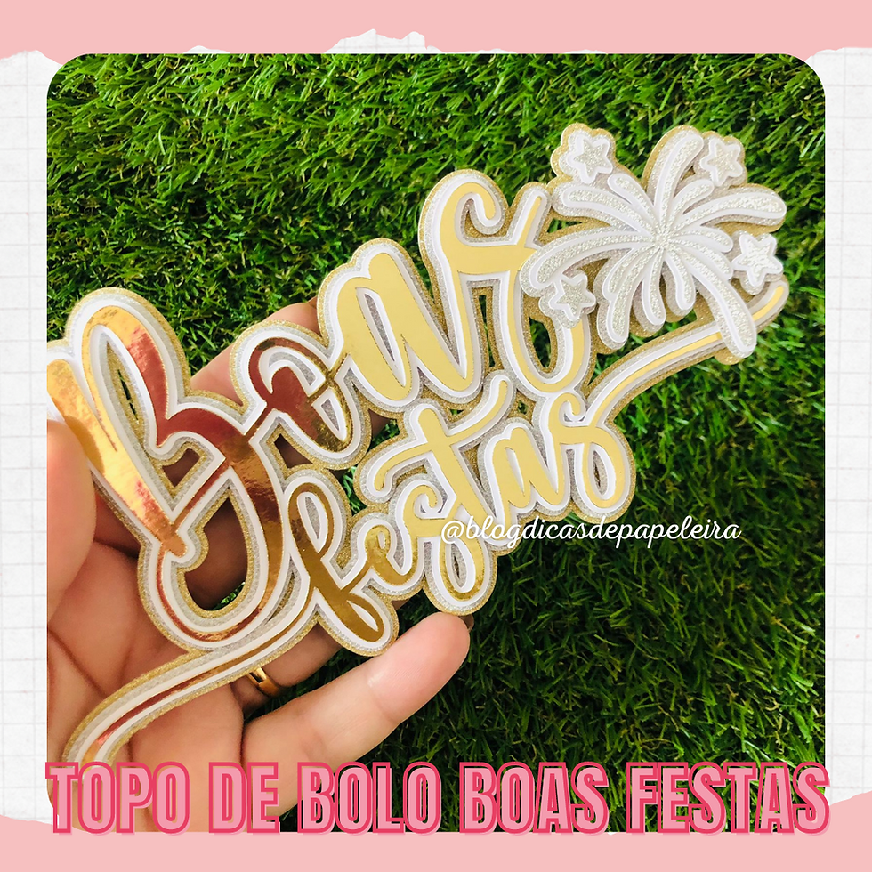 Miniatura: Topo de Bolo Boas Festas