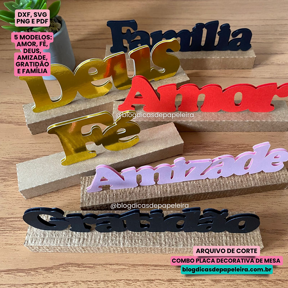 Miniatura: COMBO Placa decorativas de Mesa - CAMADAS