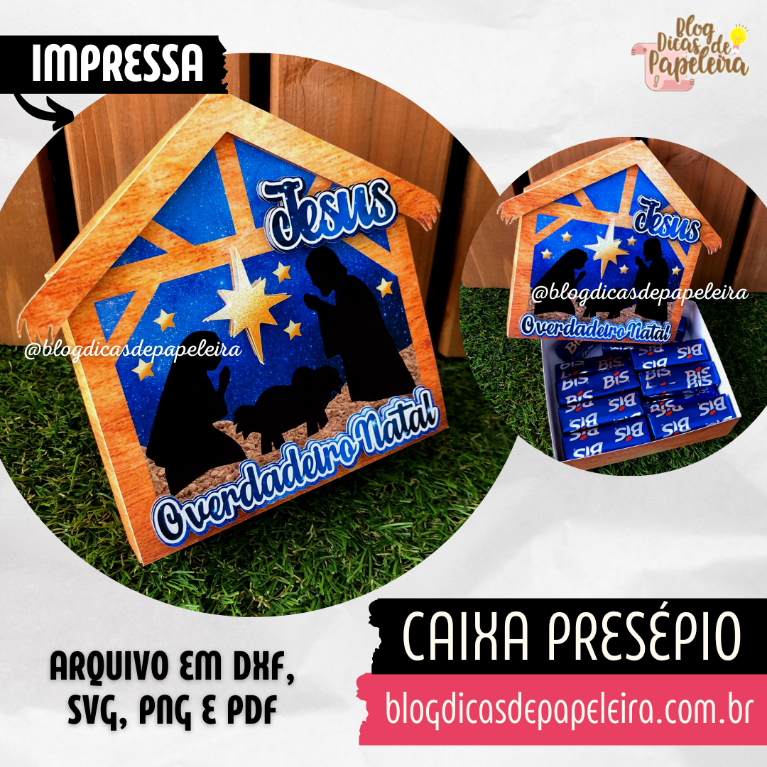 Caixa Presépio Natal - IMPRESSA