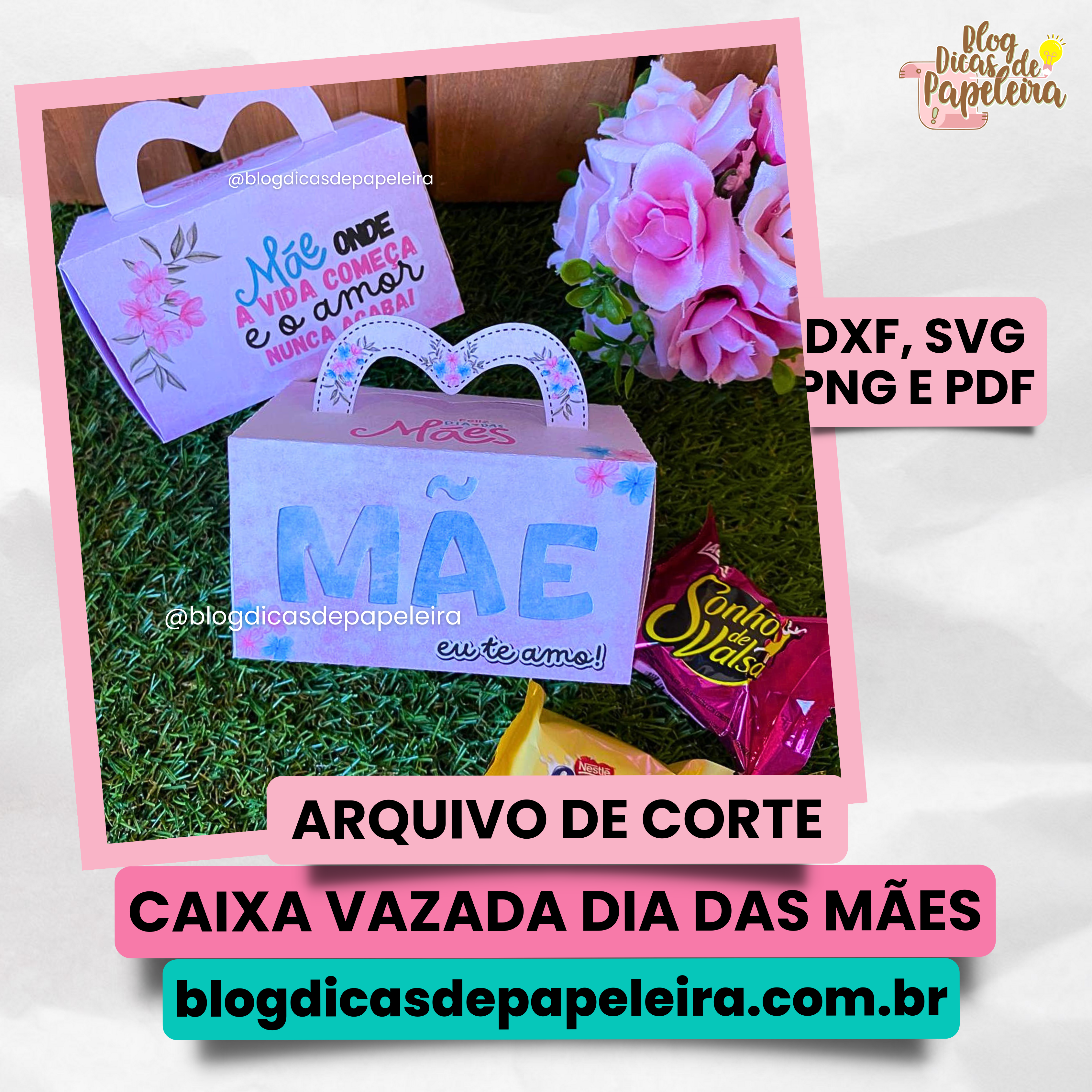 Caixa Vazada Dia das Mães - Com Arte