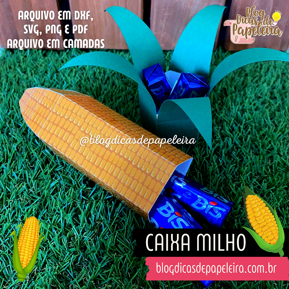 Miniatura: Caixa Milho - Festa Junina - CAMADAS