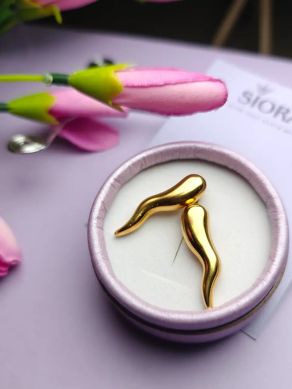 Small bold gold earrings for everyday wear