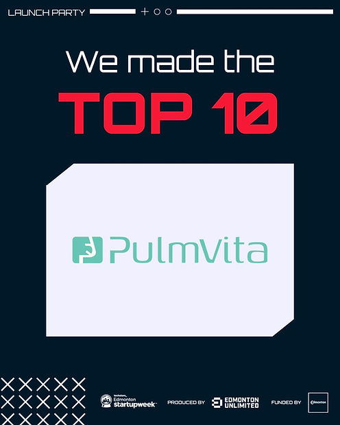 A graphic saying "We made the Top 10" and Pulmvita logo