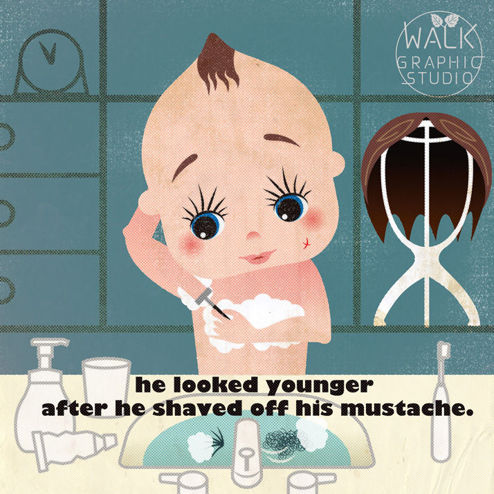 He is hiding his true identity.