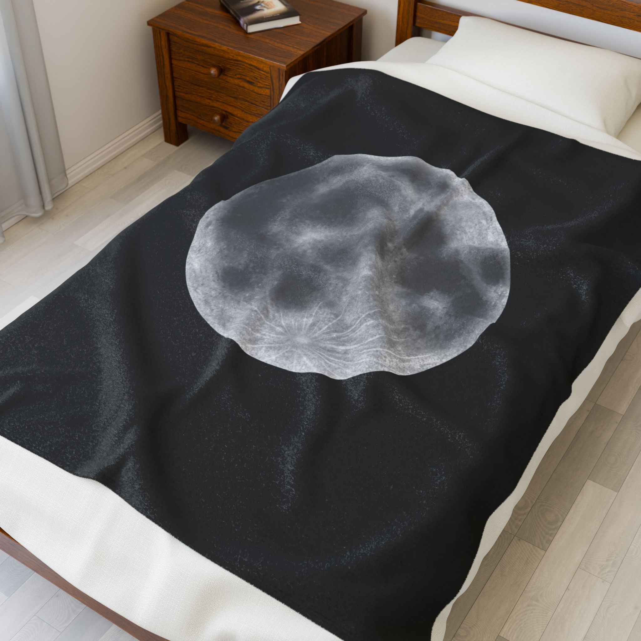 Moon Velveteen Plush Blanket