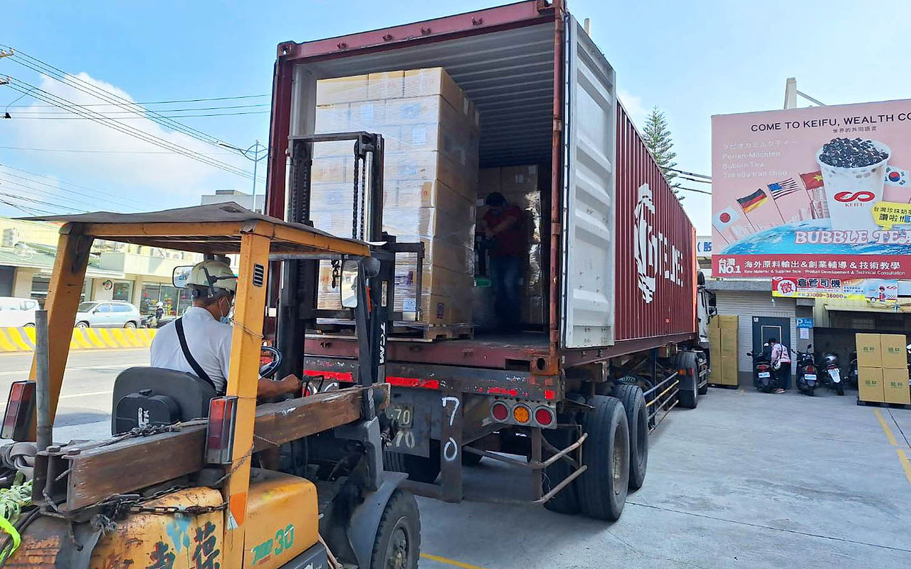 Container full of goods