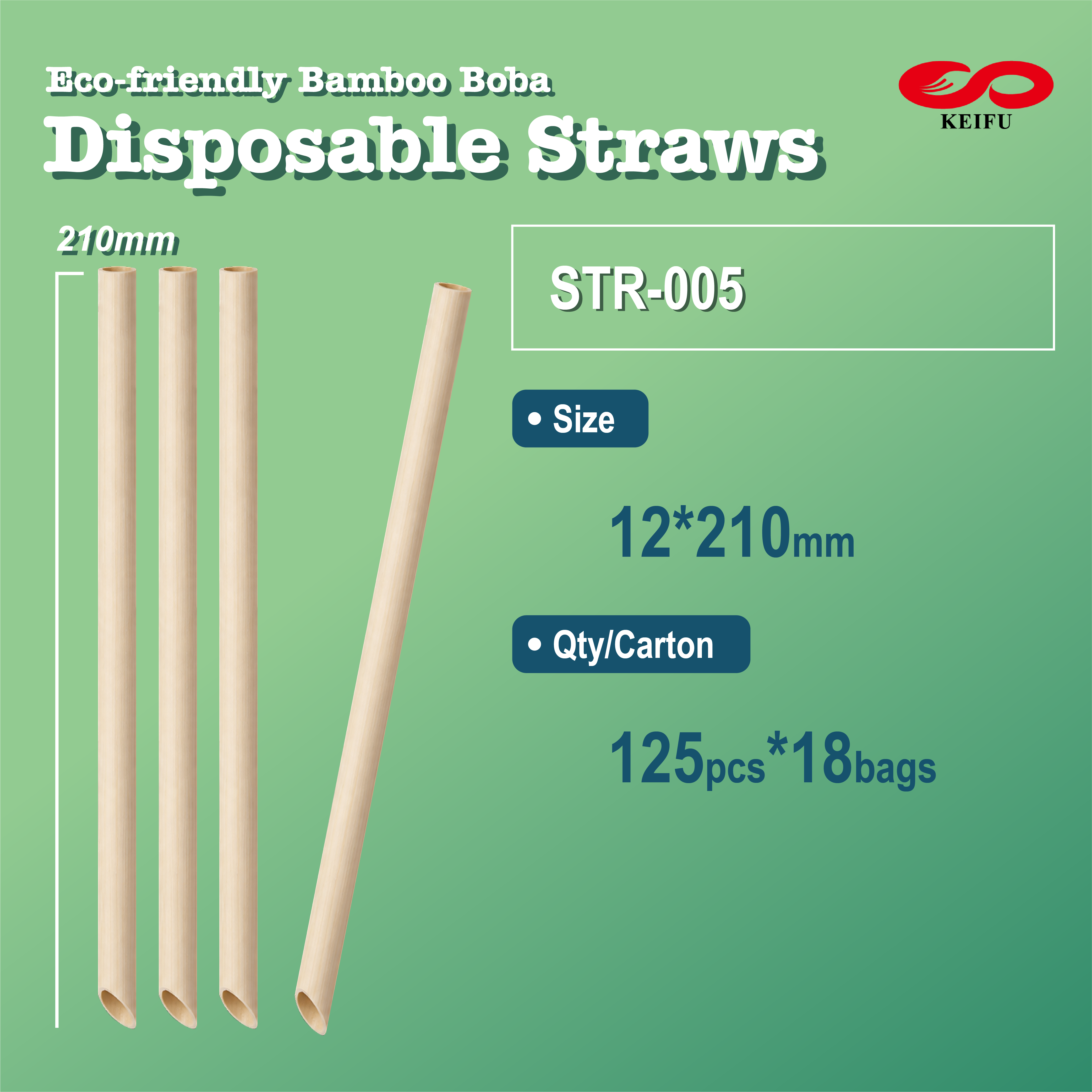 Straw-Bamboo-Boba 12mm*21cm