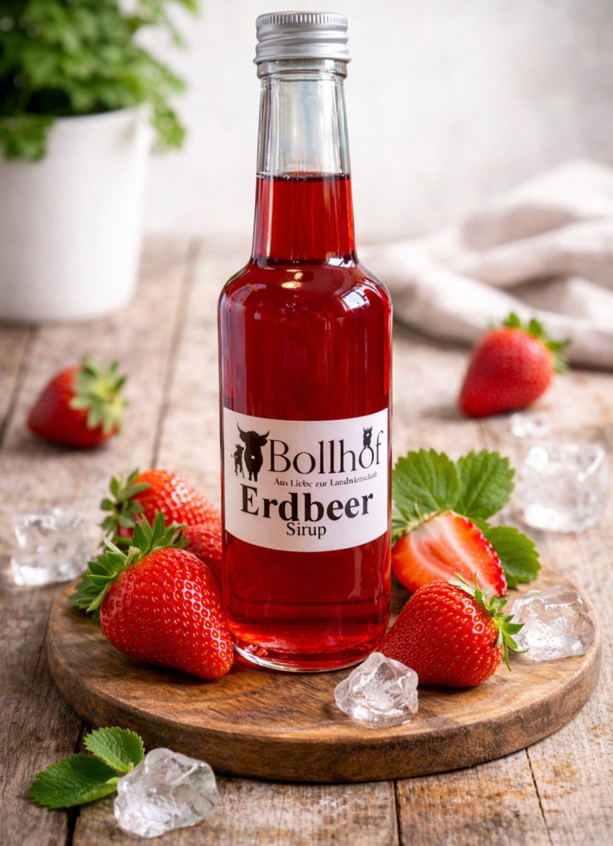 Erdbeer-Sirup vom Bollhof