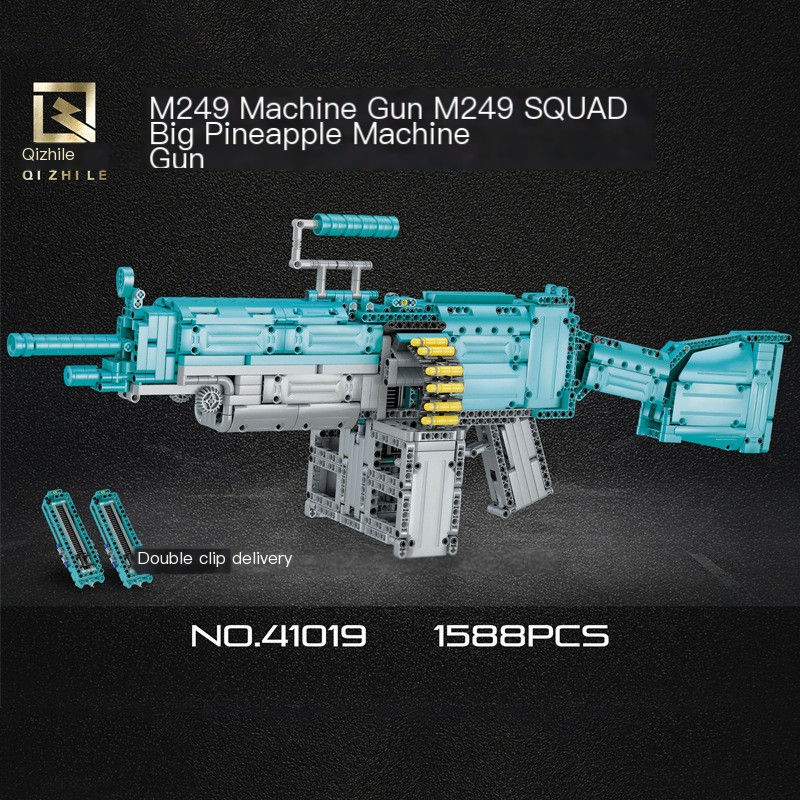 Thumbnail: M249 Electric Building Block Gun Toy - MOC Tech Set