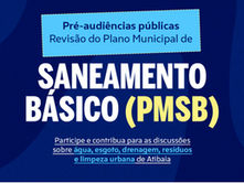 Prefeitura de Atibaia convida moradores para discutir os serviços de saneamento da cidade