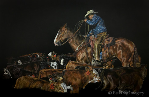 Edging for Heels western art by Red Dog